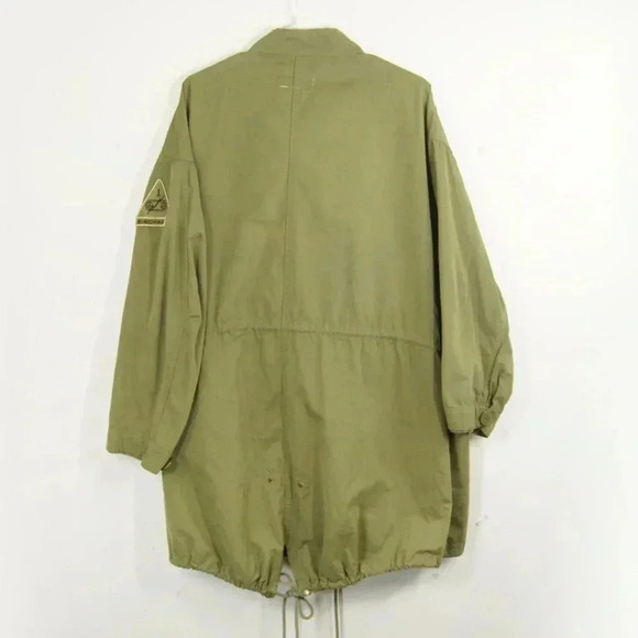 Moussy Army Green Military Style Light  Long Jacket - Picture 3 of 3